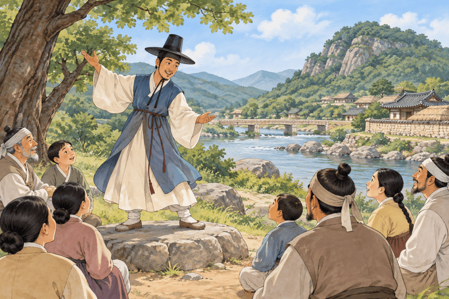 궁기마을의 전우치 이야기 - 이야기를 바탕으로 한 삽화