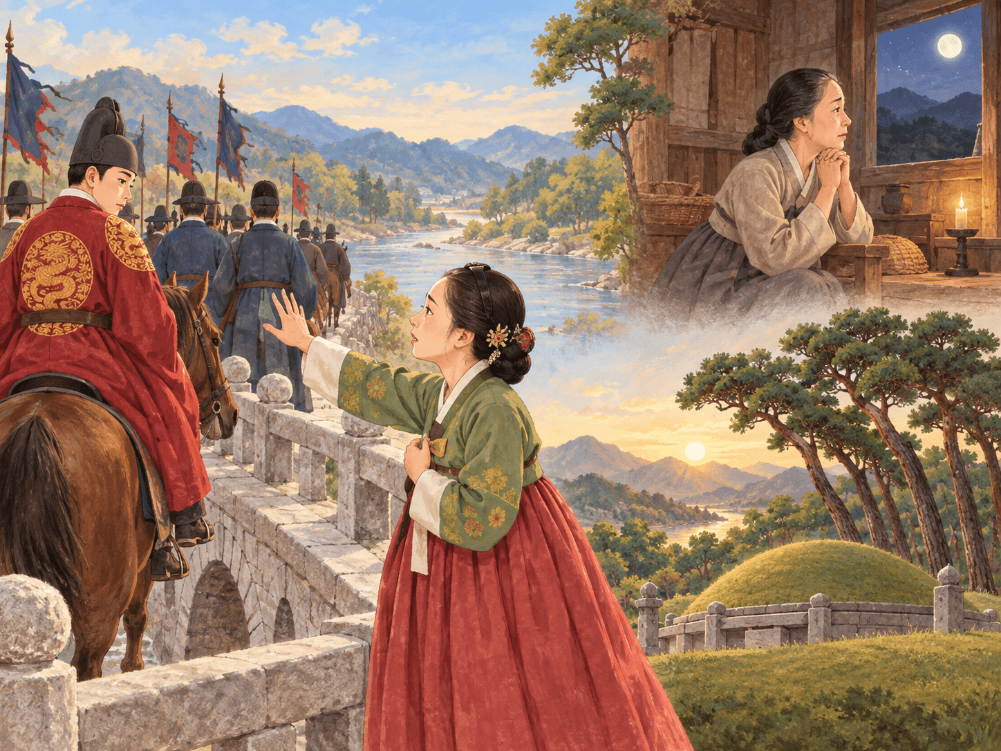 임을 그리워한 왕비의 마을, 남양주 사릉리 - 이야기를 바탕으로 한 삽화