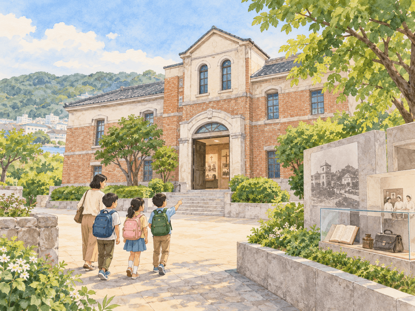 순천기독교역사박물관 - 장소 설명을 바탕으로 한 삽화