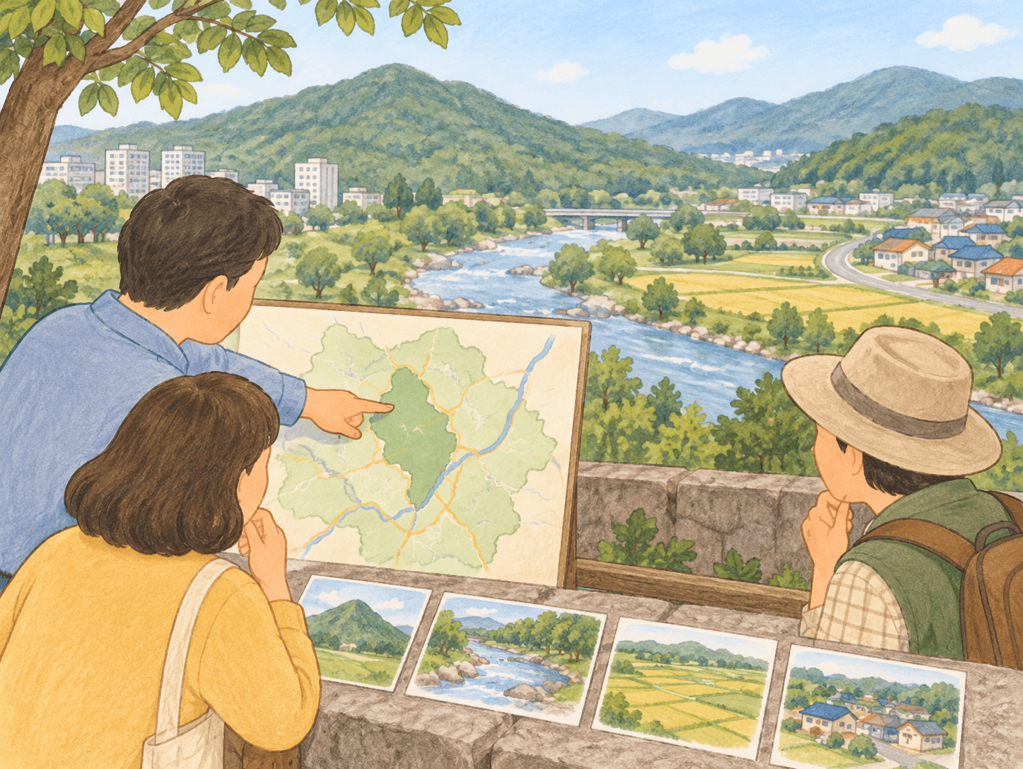 청계동 이름에 남은 지역 기억 - 이야기를 바탕으로 한 삽화