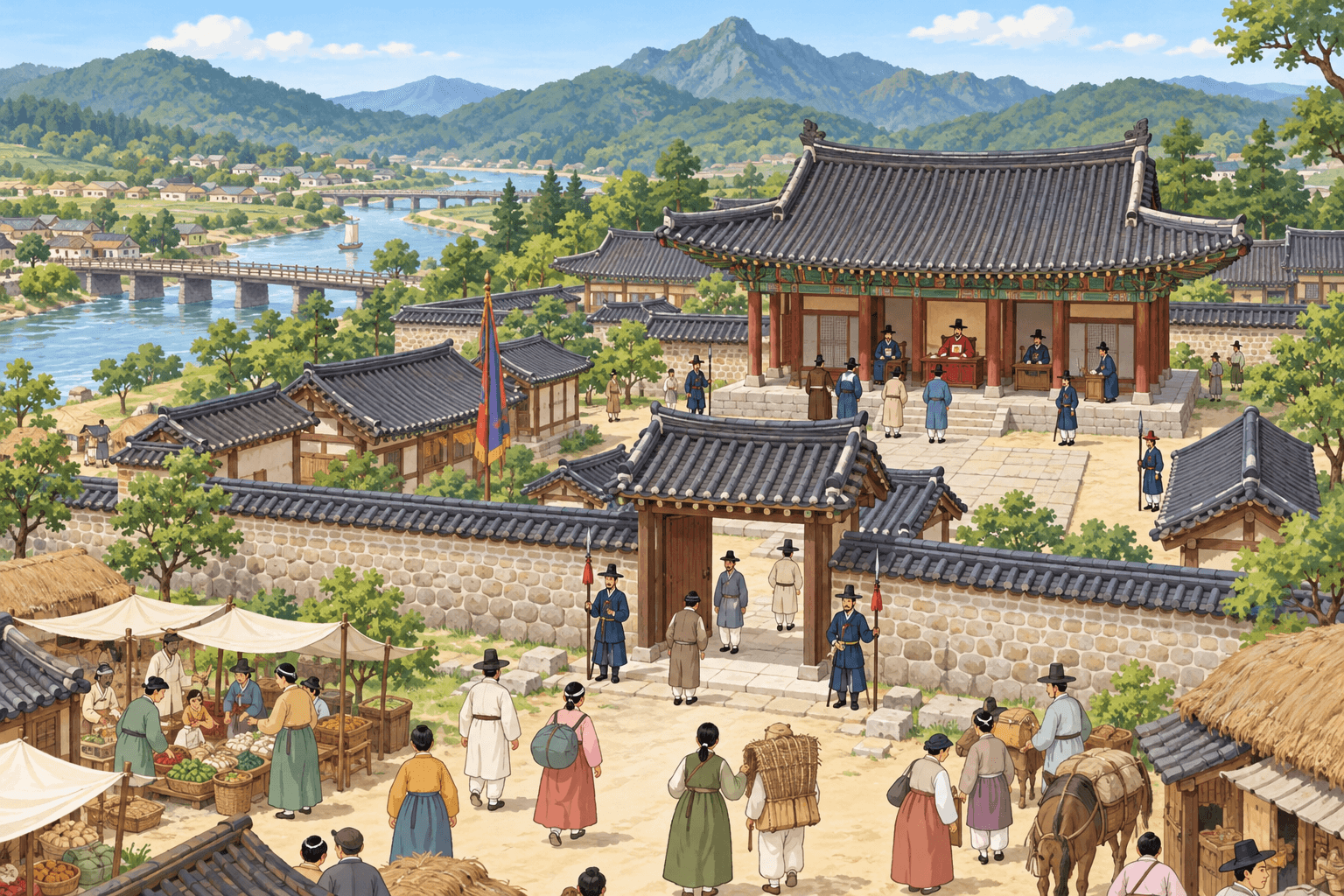 강원감영이 있던 원주 - 이야기를 바탕으로 한 삽화