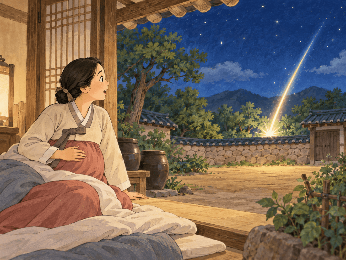 별이 떨어진 자리, 낙성대 - 이야기를 바탕으로 한 삽화