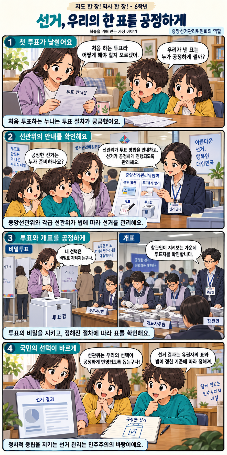 선거 4컷 학습만화